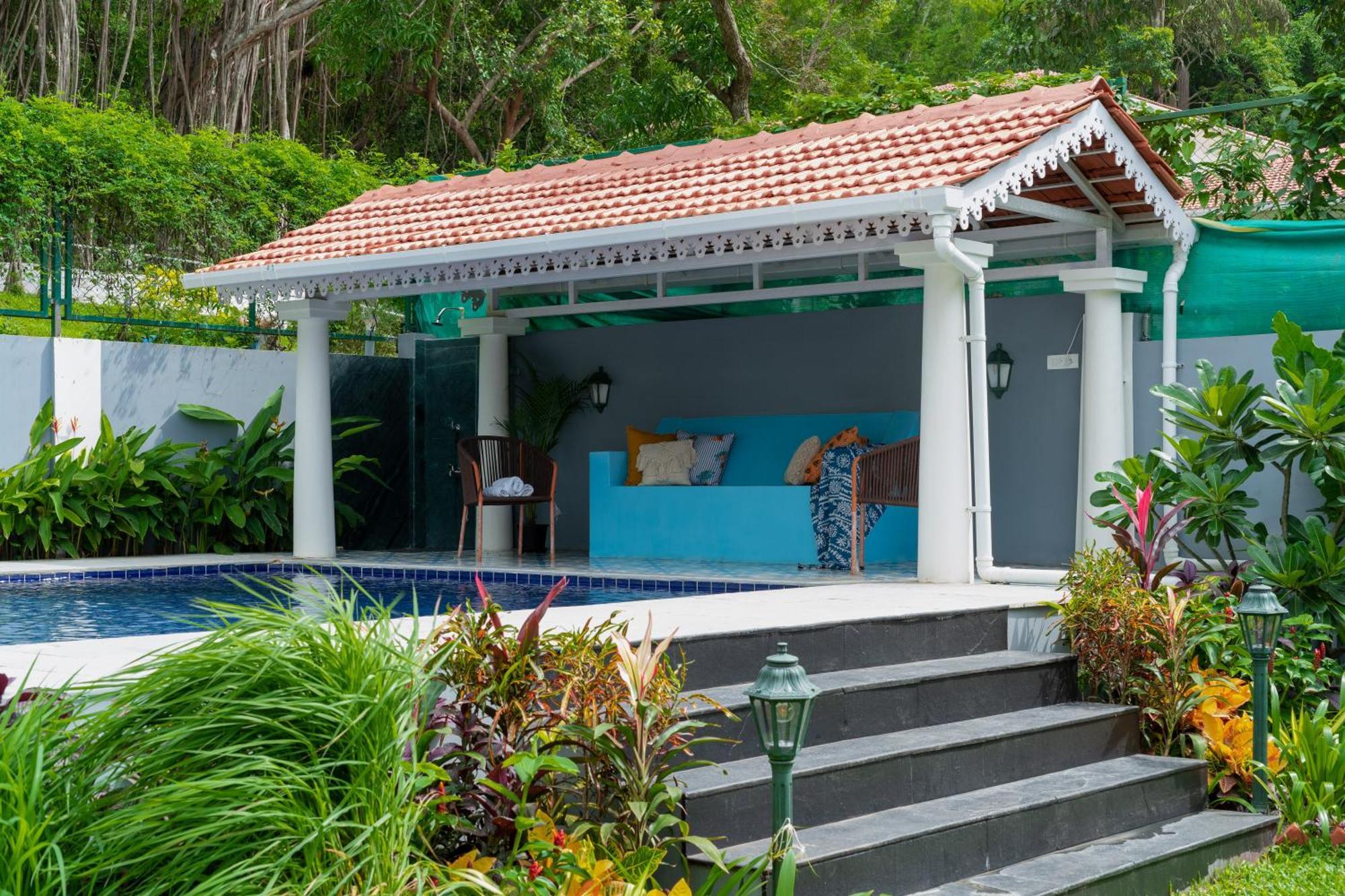 Elivaas 5 Bhk With Pvt Pool, Entertainment Room & Glass House - Bludoor Marmagao Exterior foto